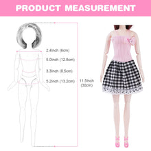 Carica l'immagine nel visualizzatore di Gallery, Vestiti e Accessori per Bambole Dolls, 43 Pezzi Set di Vestiti per Bambole Inclusi Gonna, Borsa, Scarpe, Accessori, Regalo di Compleanno per Ragazza, Consegna Casuale (Non Include Bambola)
