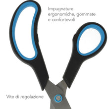 Carica l'immagine nel visualizzatore di Gallery, Westcott Easy Grip Scissors 3 pezzi Nero | Set di 3 forbici universali con impugnatura confortevole | Lama in acciaio inox extra affilata e resistente | Forbici per casa e ufficio | N-90027 00