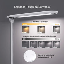 Carica l'immagine nel visualizzatore di Gallery, MAX EXCELL Lampada da Scrivania Led, Lampada da Scrivania Touch Control Pieghevole, Lampada da Tavolo con 3 Modalità di Illuminazione e Luminosità Regolabile
