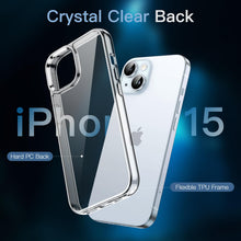 Carica l'immagine nel visualizzatore di Gallery, JETech Cover 5 in 1 per iPhone 15, Anti-Ingiallimento, Trasparente