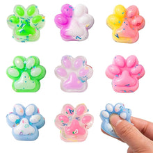 Carica l'immagine nel visualizzatore di Gallery, Squishy 8 Pezzi Zampa Gatto, Mini Antistress Colori Assortiti 3,5Cm