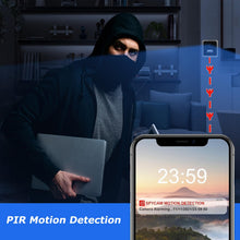 Carica l'immagine nel visualizzatore di Gallery, ZHODADA Mini Telecamera Spia, 1080p WiFi Microcamere Spia Telecamera Nascosta Senza Fili Caricatore USB Videocamere con Visione Notturna Rilevamento di Movimento Con App