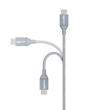 Carica l'immagine nel visualizzatore di Gallery, Amazon Basics USB-A a USB-C Rivestito in Nylon Cavo di Ricarica Rapida, USB 2.0, Velocità di 480Mbps, Certificato USB-IF