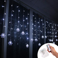 Carica l'immagine nel visualizzatore di Gallery, Klighten Tenda Luci LED, Luci cascata, Strisce LED, 96er Led Luci 3.5*0.65m Telecomando, Alimentato da Batteria, Imperme