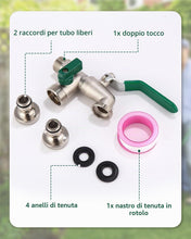 Carica l'immagine nel visualizzatore di Gallery, Rubinetto da Giardino con 2X 3/4 Pollici, Doppio Resistente al Gelo, Rubinetto Premium da 3/4 Pollici, Doppio Resistente