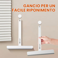 Carica l'immagine nel visualizzatore di Gallery, Ibergrif M34102 Tergivetro in Gomma, Detergente per Vetri per Doccia, Raschietto per Schermo, per Finestre e Porte in Vetro in Bagni, Auto e Uffici, Bianco