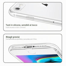 Carica l'immagine nel visualizzatore di Gallery, YLK Custodia Trasparente per iPhone SE 3/2 (2022/2020), iPhone 8/7, Morbida in Silicone TPU, Sottile, Protezione Schermo
