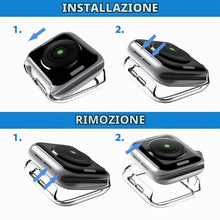 Carica l'immagine nel visualizzatore di Gallery, LϟK 2 Pezzi Cover per Apple Watch SE 3/2/1 Series 6/5/4 40mm,Trasparente