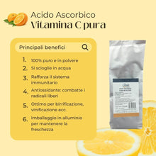 Carica l'immagine nel visualizzatore di Gallery, Acido Ascorbico puro in polvere 500 g - Vitamina C