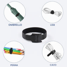 Carica l'immagine nel visualizzatore di Gallery, 100 Pezzif Fascette per Cavi Riutilizzabili, 200 mmX12 mm Fascette Stringicavo Regolabili,per Organizzare i Cavi in Casa