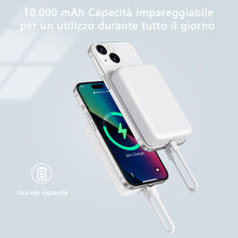 Carica l'immagine nel visualizzatore di Gallery, Liverchy Power Bank Magnetico for Magsafe - Compatibile con iPhone 17 16 15 14 13 12 Series Wireless Caricatore 10000mAh Portatile Powerbank Battery Pack Caricabatterie Rapida Batteria Esterna