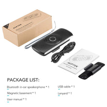 Carica l'immagine nel visualizzatore di Gallery, AGPTEK Vivavoce Auto Bluetooth 5.0 con Siri Assistente Comandi Vocali di Google Altoparlante Kit e Scheda TF Supporto per Aletta Parasole Connessione Automatica, Nero