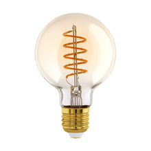 Carica l'immagine nel visualizzatore di Gallery, EGLO LED E27, lampadina a globo con spirale, lampada vintage, illuminazione