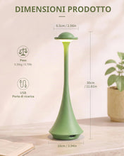 Carica l'immagine nel visualizzatore di Gallery, LuminexDesigns Set 2 Lampade da Tavolo LED Senza Fili Verde AVEL TL15