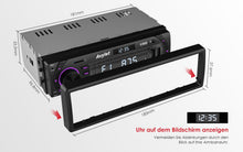 Carica l'immagine nel visualizzatore di Gallery, Avylet Autoradio Bluetooth 5.0 Vivavoce FM/AM, Avylet Radio Stereo 1 DIN, Supporta Basso Profondo/Luce a 7 colori/Chiamata a mani libere/AUX-IN/CARD/Chiavetta USB,Telecomando, 60W X 4, Ricarica rapida