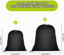 Carica l'immagine nel visualizzatore di Gallery, OTraki 2 Pezzi Sacco Portabiancheria Sporca,50 x 60 cm Laundry Bag con Coulisse,Sacco Portabiancheria Sporca Pieghevole,Portatile Sacchetto Biancheria Sporca da Viaggio per Campeggio Casa Collegio