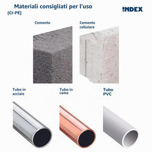 Carica l'immagine nel visualizzatore di Gallery, INDEX Fixing Systems CIPE1208 [CI-PE] - Nastro perforato curvo, zincato, 12 x 0,8 x 10 m