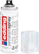 Carica l'immagine nel visualizzatore di Gallery, edding 5200 Spray Permanente Lacca Trasparente, Transparente Lucido, 200 Ml, Vernice Acrilica Fissante Lucida, per Sigil