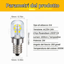 Carica l'immagine nel visualizzatore di Gallery, Ruiandsion E14 LED Lampadine a bassa tensione AC DC 24V 2W con attacco Edison a vite, risparmio energetico 6000K bianco,