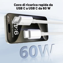 Carica l'immagine nel visualizzatore di Gallery, Cavo iPhone Air/17/16 Ricarica Rapida 1+2M 2Pezzi,60W Cavo USB Type-C Ricarica Rapida per iPhone 17/16/15 Pro Max/Plus,M