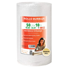 Carica l'immagine nel visualizzatore di Gallery, OFITURIA Rotolo Pluriball 50cmx10m – Kit Base con film a bolle d’aria flessibile – ideale per pluriball imballaggio, tra