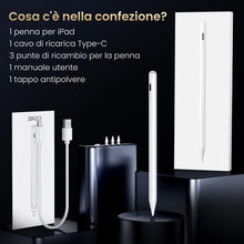 Carica l'immagine nel visualizzatore di Gallery, BAZO Penna Compatibile con iPad 2018-2025, Penna per iPad Palm Rejection, Ricarica rapida, Sensibilità All'inclinazione, per ipad 11 A16/10/9/8/7/6,Pro 11/12.9,Air 3/4/5/M2/M3,Mini 5/6. bs