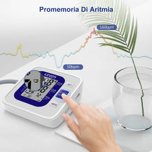 Carica l'immagine nel visualizzatore di Gallery, GPZON Misuratore di Pressione Braccio bracciale Macchina per polsini BP,Accurato kit automatico per alta pressione sanguigna con polsino largo 22-40 cm