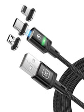 Carica l'immagine nel visualizzatore di Gallery, Kuulaa Cavo di ricarica magnetico 2 m, cavo Lightning magnetico, caricatore magnetico per cellulare, ricarica rapida 3A 