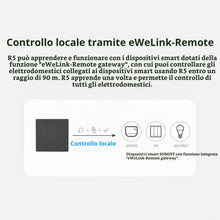 Carica l'immagine nel visualizzatore di Gallery, SONOFF SwitchMan R5 intelligente interruttore di scena con batteria 6 canali tastiera senza cablaggio, e SONOFF M5 "eWeL