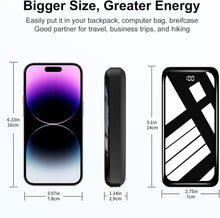 Carica l'immagine nel visualizzatore di Gallery, Power Bank 27000mAh, 22,5W PD20W USB C Power Bank a Ricarica Rapida, Batteria Esterna Portatile con Display LED per Telefoni