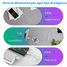 Carica l'immagine nel visualizzatore di Gallery, N NEWTOP CU09 Cavo Compatibile Carica Rapida Trasmissione Dati USB Compatibile con Samsung/Huawei/Xiaomi e Dispositivi T