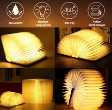 Carica l'immagine nel visualizzatore di Gallery, Lampada Libro LED - Dimmerabile a Forma di Libro, USB Ricaricabile - Decorazioni Casa, Idea Regalo Originale