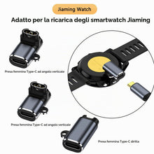 Carica l'immagine nel visualizzatore di Gallery, USB-C Adattatore 3 pezzi Type C Caricatore Cavo Compatibile con Garmin Fenix 9 8 7 pro, 6 6X, Fenix 5 5S 5X Plus, Foreru