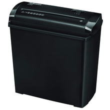 Carica l&#39;immagine nel visualizzatore di Gallery, Fellowes Distruggi documenti a striscia P-25S, 5 fogli, trita documenti per uso personale, distruggidocumenti con cestino da 11 litri, nero