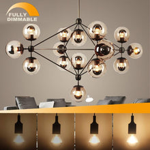 Carica l'immagine nel visualizzatore di Gallery, G80 Filamento LED E27 6W 2700K testa specchiata oro dimmerabile 4pcs