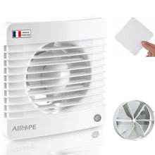 Carica l'immagine nel visualizzatore di Gallery, 100 mm ventola estrazione ventilazione standart + Valvola di non Ritorno Aria + zanzariera integrata, 78 m³ /h,7 W,dB(A)