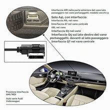 Carica l'immagine nel visualizzatore di Gallery, adattatore cavo audio USB per Audi AMI MMI 2G 3G 3G+