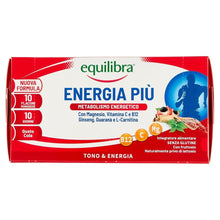 Carica l'immagine nel visualizzatore di Gallery, Equilibra Integratori Alimentari, Energia Più, Integratore con Magnesio, Vitamina C, Vitamina B12, Ginseng, Guaranà e L-