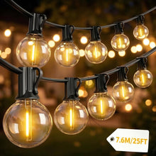 Carica l'immagine nel visualizzatore di Gallery, 7.6M Catena Luminosa Esterno, LED Catena Luci Stringa Giardino 12+1 LED Lampadine IP45 Impermeabile Antivento Decorative