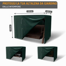 Carica l'immagine nel visualizzatore di Gallery, Coperchio di Protezione con Zip di Chiusura per Il Giardino Swing