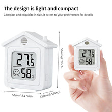 Carica l'immagine nel visualizzatore di Gallery, Termometro/Igrometro Mini LCD, Confezione Da 6 Pezzi, Igrometro Digitale Per Interni Con Magnete E Indicatore Faccina. A