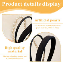 Carica l&#39;immagine nel visualizzatore di Gallery, DLPRK 3 pezzi cerchietti, cerchietto capelli donna, solido, semplice, per ragazze, larghi, medi e sottili, alla moda, per donne e ragazze (nero, bianco)