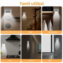 Carica l'immagine nel visualizzatore di Gallery, 1 Pack Luci Keyhole, Lampadina LED Luci Notturne PIR infrarosso Senza Fili Serratura di Portello della Lampada, Auto Sen