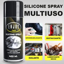 Carica l'immagine nel visualizzatore di Gallery, ENJOY TECH - Silicone Spray Lubrificante Professionale, Protezione Anticorrosione e Impermeabile, Riduce l'Atrito e Asci