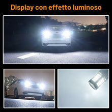 Carica l'immagine nel visualizzatore di Gallery, 2Pcs Bianco 1156 BA15S P21W luce retromarcia led Lampadina, 12-24V 3400LM 2016 89SMD Canbus Senza Errori e senza sfarfal