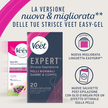 Carica l'immagine nel visualizzatore di Gallery, Veet Expert Strisce Corpo e Gambe Pelli Normali, 10x2 strisce
