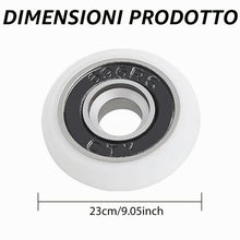 Carica l'immagine nel visualizzatore di Gallery, 12 Pezzi Rulli per Porta Doccia, 23 mm Ruote della Doccia Cuscinetti Box Doccia, Rotelline per Rulli Box Doccia Ricambi 