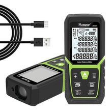 Carica l'immagine nel visualizzatore di Gallery, Metro Laser 50M, Huepar Telemetro Laser Distanziometro Laser Impugnatura Portatile Strumento di Misura Digitale Rilevatore di Portata Display LCD a 4 Righe Retroilluminato Grande IP54 Antiurto