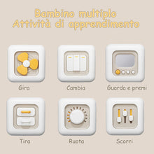 Carica l'immagine nel visualizzatore di Gallery, Loyzico Cubo Occupato 6 in 1, Giocattoli per Bambini per Bambine di 1 Anno, Giochi Sensoriali Montessori, Giocattoli da Viaggio per Bambini da 1 a 3 Anni, Regali per Bambini da 12 Mesi in su
