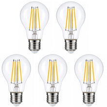 Carica l'immagine nel visualizzatore di Gallery, Lampadina LED A60 E27 10W 3000K 1100LM, 5 Pezzi